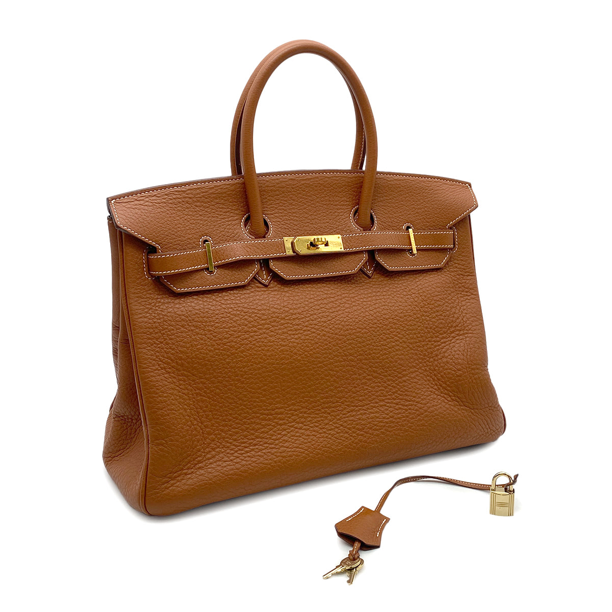 HERMES BIRKIN 35 ETRUSQUE FJORD HAND BAG □I GHW 90266248