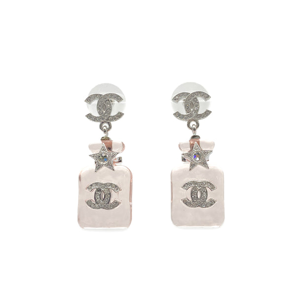 CHANEL EARRINGS PERFUME BOTTLE MOTIF RHINESTONE ACCESSORY B23S 90266431 - PURPOSE