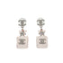 CHANEL EARRINGS PERFUME BOTTLE MOTIF RHINESTONE ACCESSORY B23S 90266431 - PURPOSE