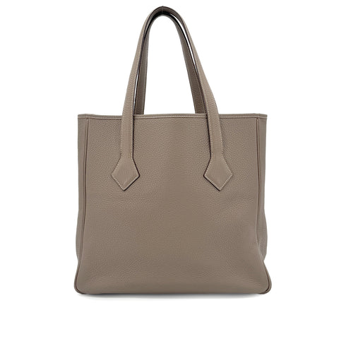 HERMES VICTORIA CABAS 32 ETOUPE TAURILLON CLEMENCE TOTE BAG □J 90266436 - PURPOSE