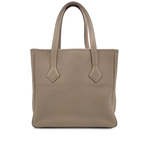 HERMES VICTORIA CABAS 32 ETOUPE TAURILLON CLEMENCE TOTE BAG □J 90266436 - PURPOSE