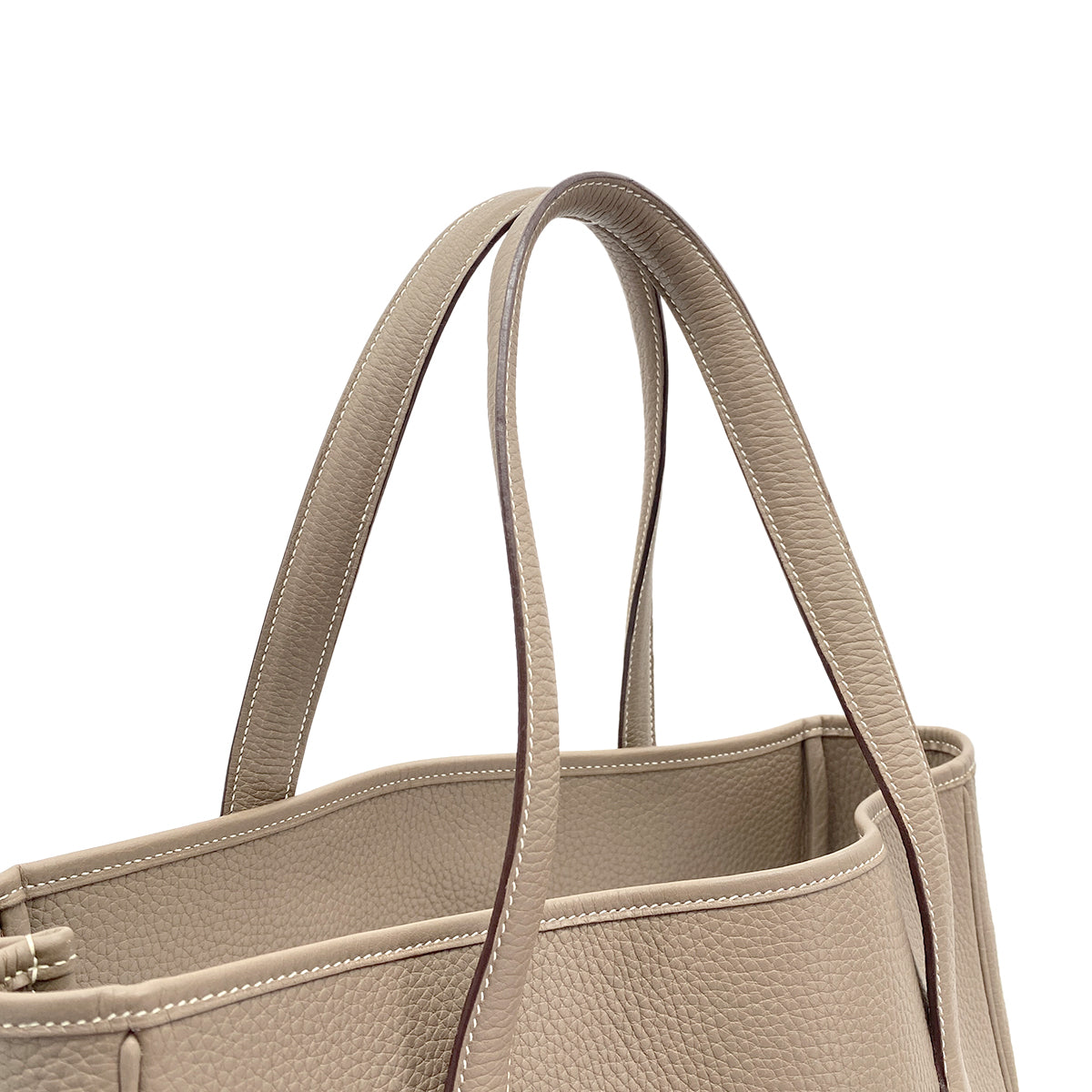 HERMES VICTORIA CABAS 32 ETOUPE TAURILLON CLEMENCE TOTE BAG □J 90266436