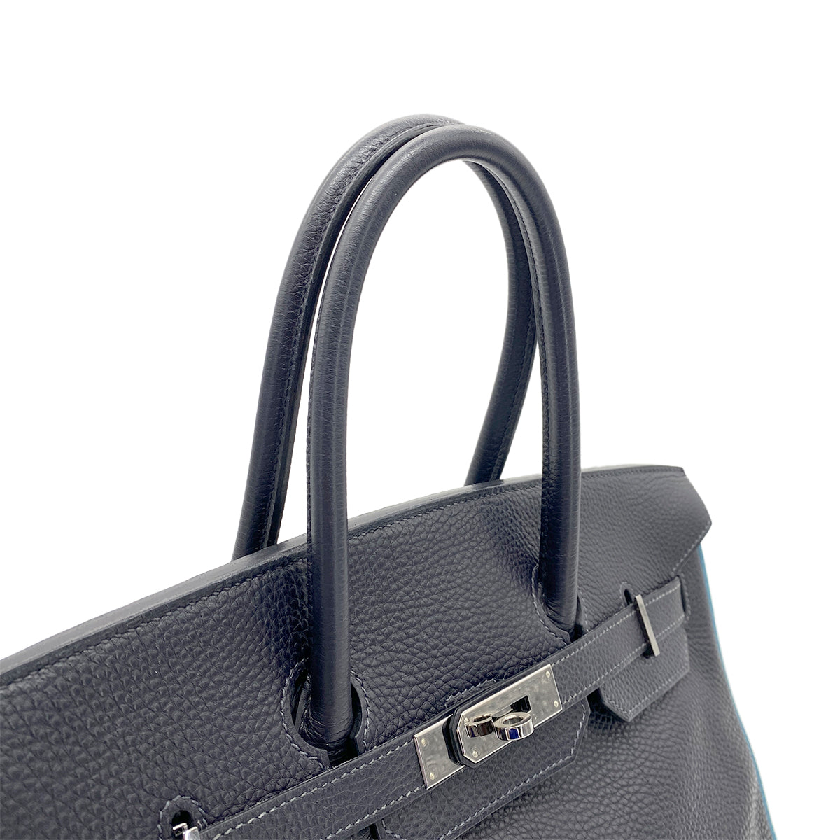 HERMES BIRKIN 35  BLEU NUIT BLEU JEAN TOGO HAND BAG □H SHW 90266438