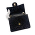 CHANEL VINTAGE MINI SQUARE 17 CHAIN SHOULDER BAG BLACK LAMB SKIN 90266446 - PURPOSE