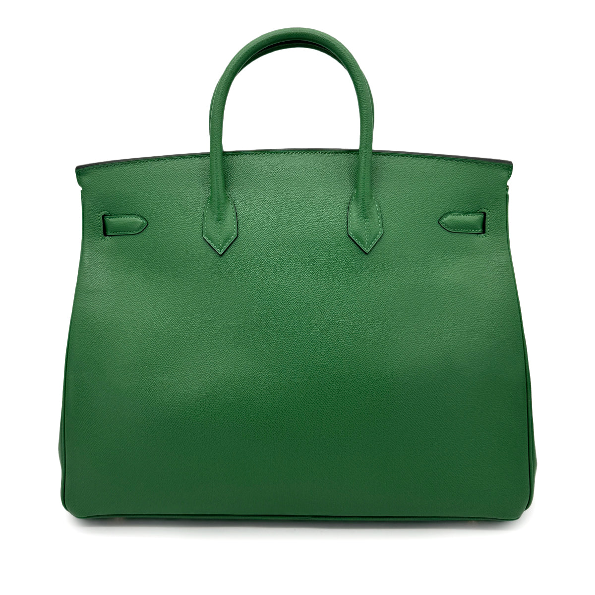 HERMES BIRKIN 40 GREEN COUCHEVEL HAND BAG □G GHW 90266714