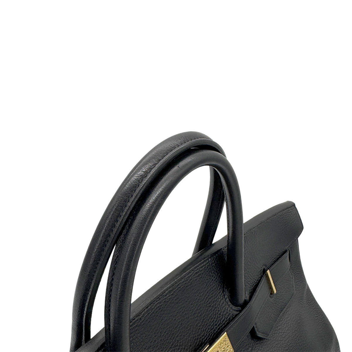 HERMES BIRKIN 40 BLACK TOGO HAND BAG □B GHW 90266722