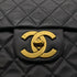 CHANEL VINTAGE MAXI MATELASSE 34 CHAIN SHOULDER BAG BLACK LAMB SKIN 90266740 - PURPOSE