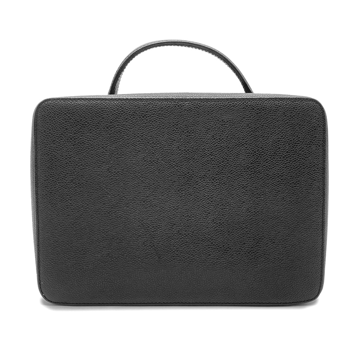 CHANEL VINTAGE 2WAY VANITY HAND SHOULDER BAG BLACK CAVIAR SKIN 90267386