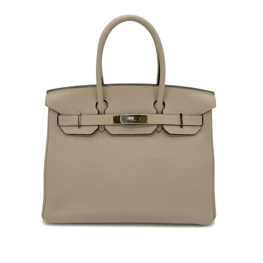 HERMES BIRKIN 30 GRIS ASPHALTE TOGO HAND BAG C SHW 90267390