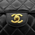 CHANEL VINTAGE DOUBLE FACE SHOULDER BAG BLACK LAMB SKIN 90267394 - PURPOSE