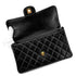 CHANEL VINTAGE DOUBLE FACE SHOULDER BAG BLACK LAMB SKIN 90267394 - PURPOSE