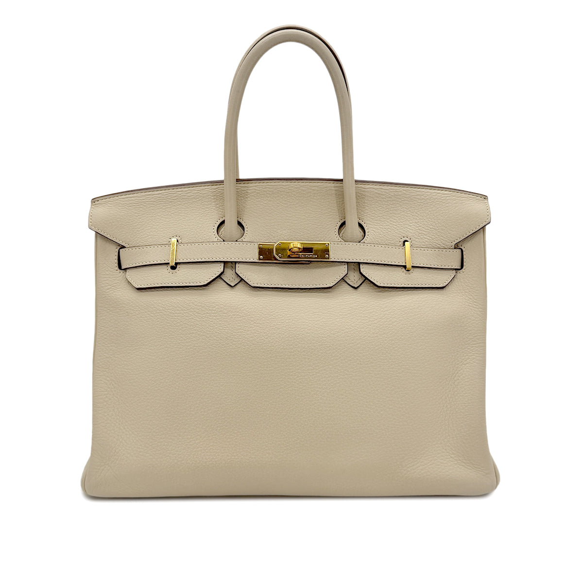 HERMES BIRKIN 35 PARCHEMIN TAURILLON CLEMENCE HAND BAG □M GHW 90267402