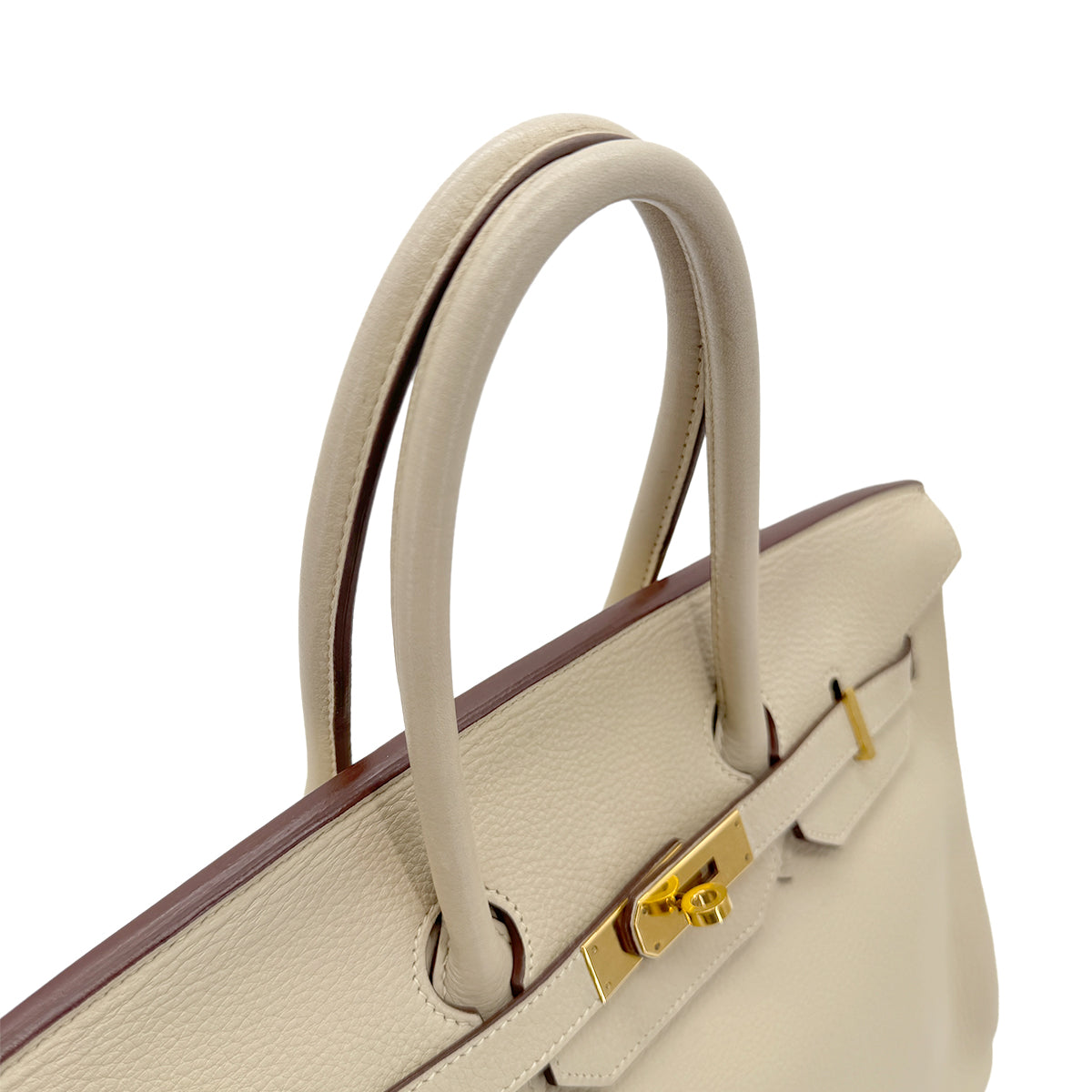 HERMES BIRKIN 35 PARCHEMIN TAURILLON CLEMENCE HAND BAG □M GHW 90267402