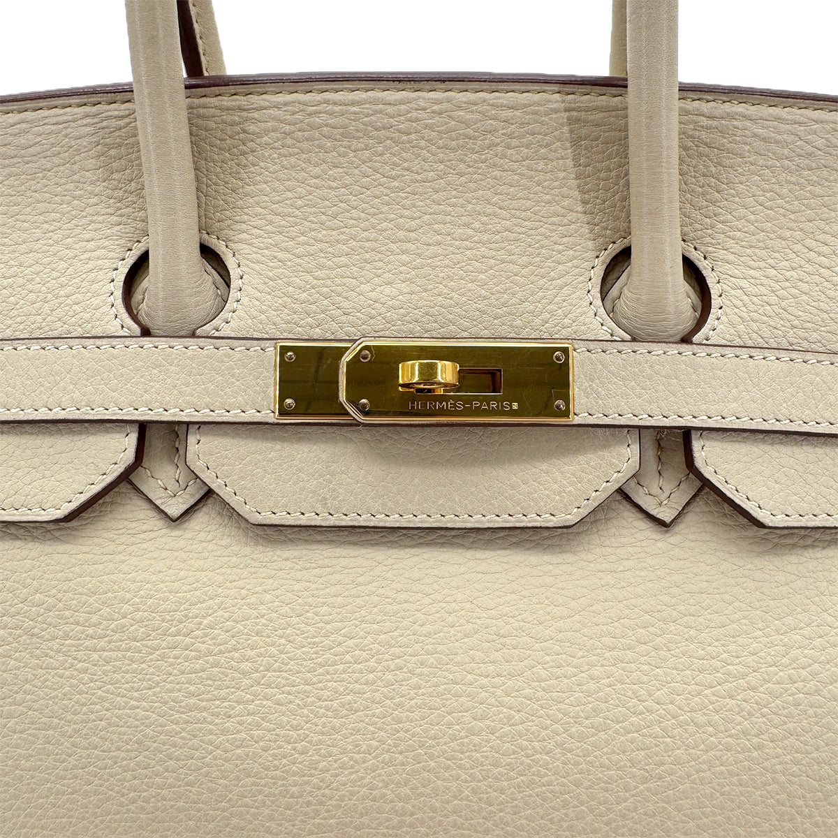 HERMES BIRKIN 35 PARCHEMIN TAURILLON CLEMENCE HAND BAG □M GHW 90267402