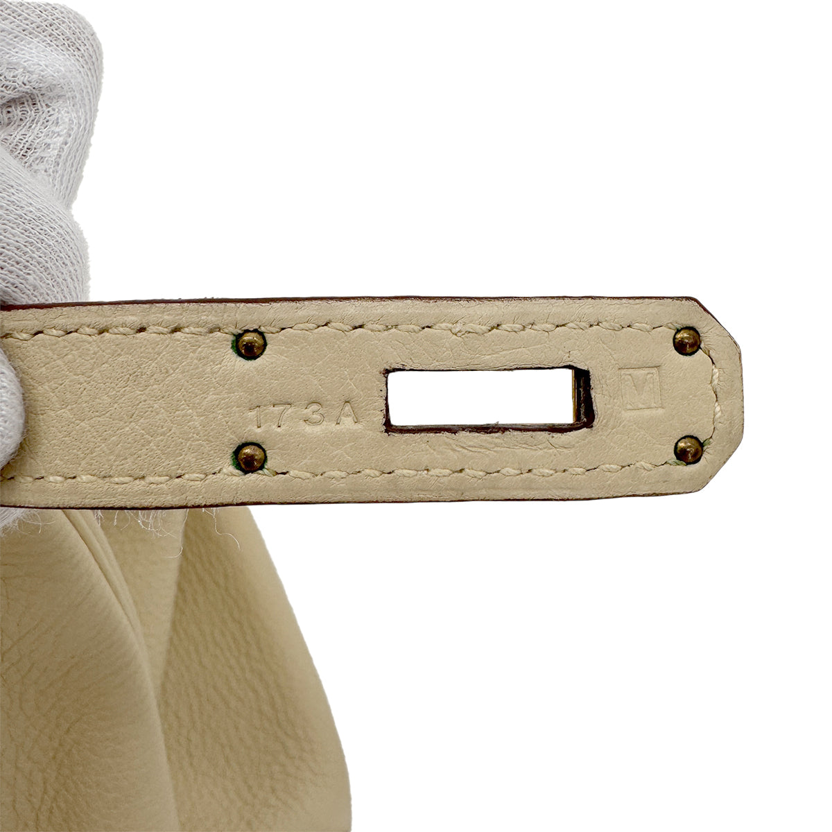 HERMES BIRKIN 35 PARCHEMIN TAURILLON CLEMENCE HAND BAG □M GHW 90267402