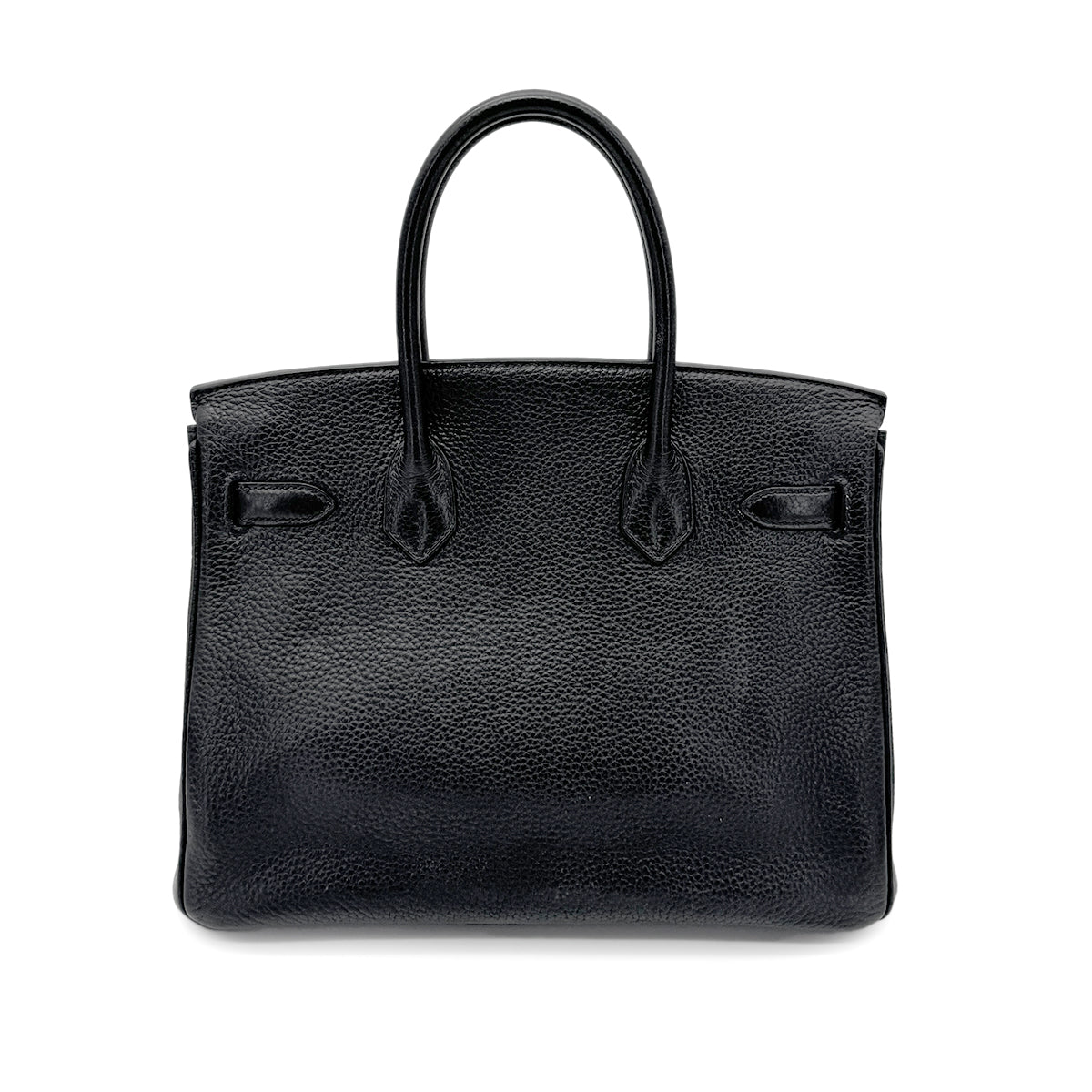 HERMES BIRKIN 30 BLACK TOGO HAND BAG □N SHW 90267403