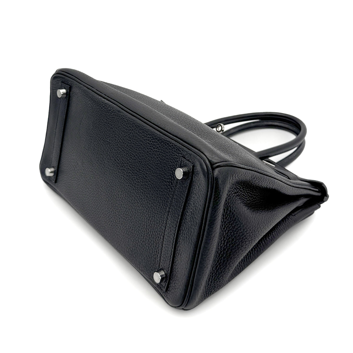 HERMES BIRKIN 30 BLACK TOGO HAND BAG □N SHW 90267403