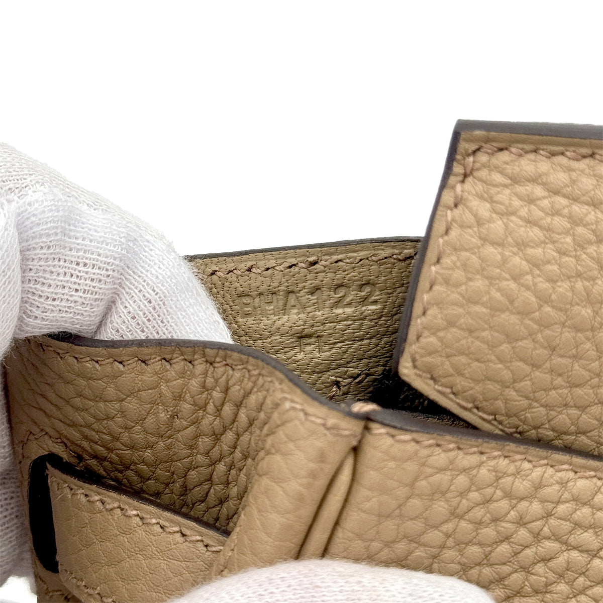 HERMES BIRKIN 25 BEIGE MARFA TOGO HAND BAG B SHW 90267404