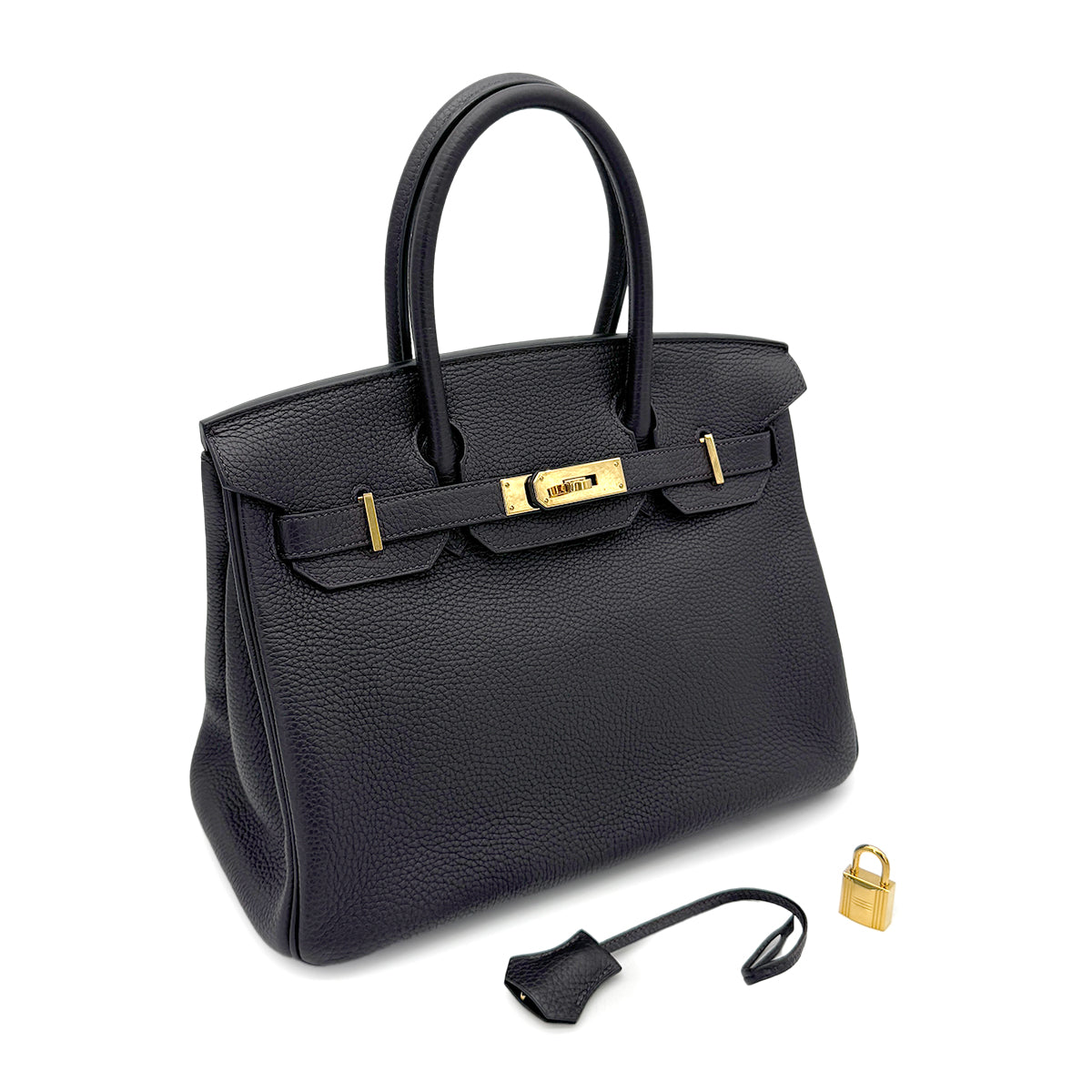 HERMES BIRKIN 30 PRUNOIR TAURILLON CLEMENCE HAND BAG T GHW 90267407