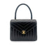 CHANEL VINTAGE CHEVRON V STITCH HAND BAG BLACK LAMB SKIN 90267412 - PURPOSE