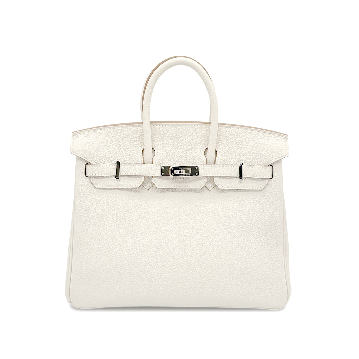 HERMES BIRKIN 25 CRAIE TAURILLON CLEMENCE HAND BAG Y SHW 90267429