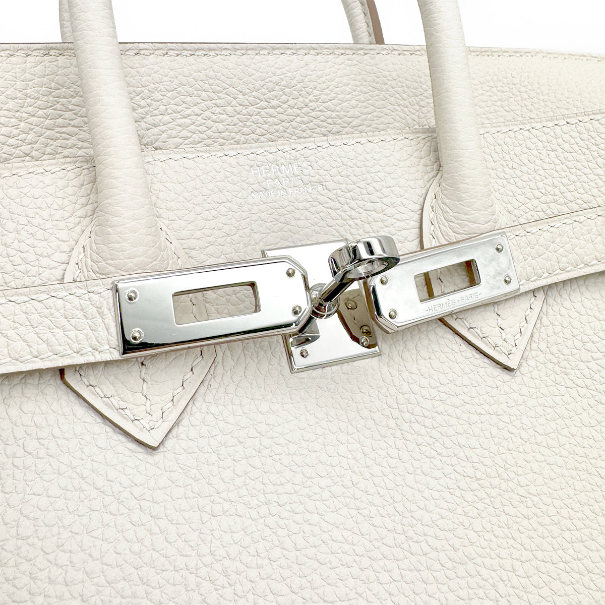 HERMES BIRKIN 25 CRAIE TAURILLON CLEMENCE HAND BAG Y SHW 90267429