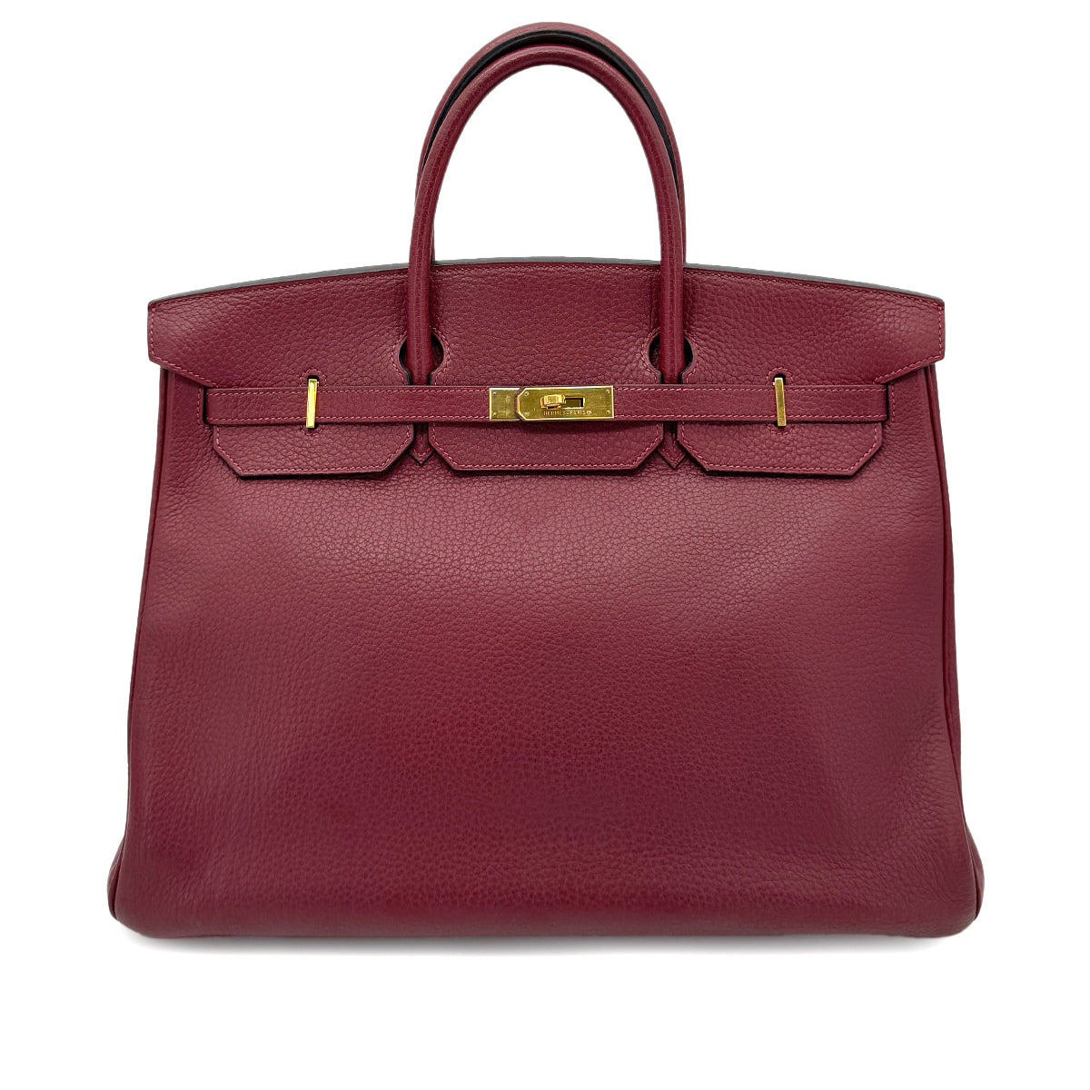 HERMES BIRKIN 40 ROUGE H TOGO HAND BAG □E GHW 90267432