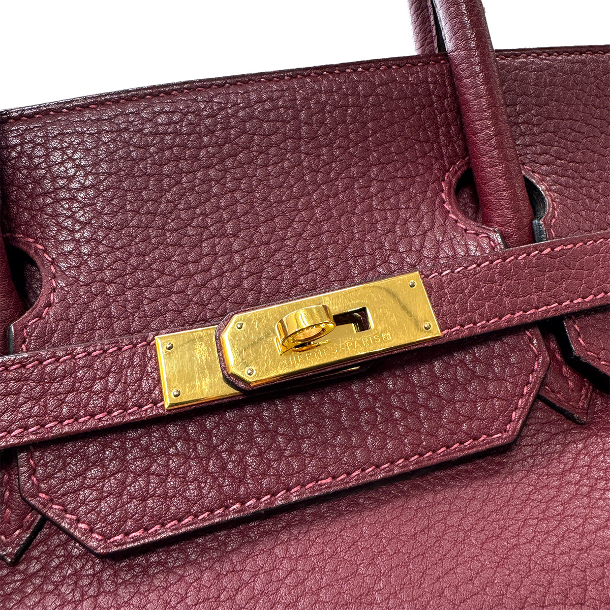 HERMES BIRKIN 40 ROUGE H TOGO HAND BAG □E GHW 90267432