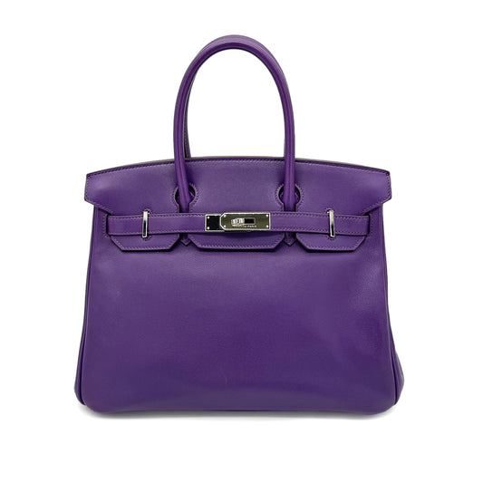 HERMES BIRKIN 30 IRIS VEAU GULLIVER HAND BAG □N GHW 90267455