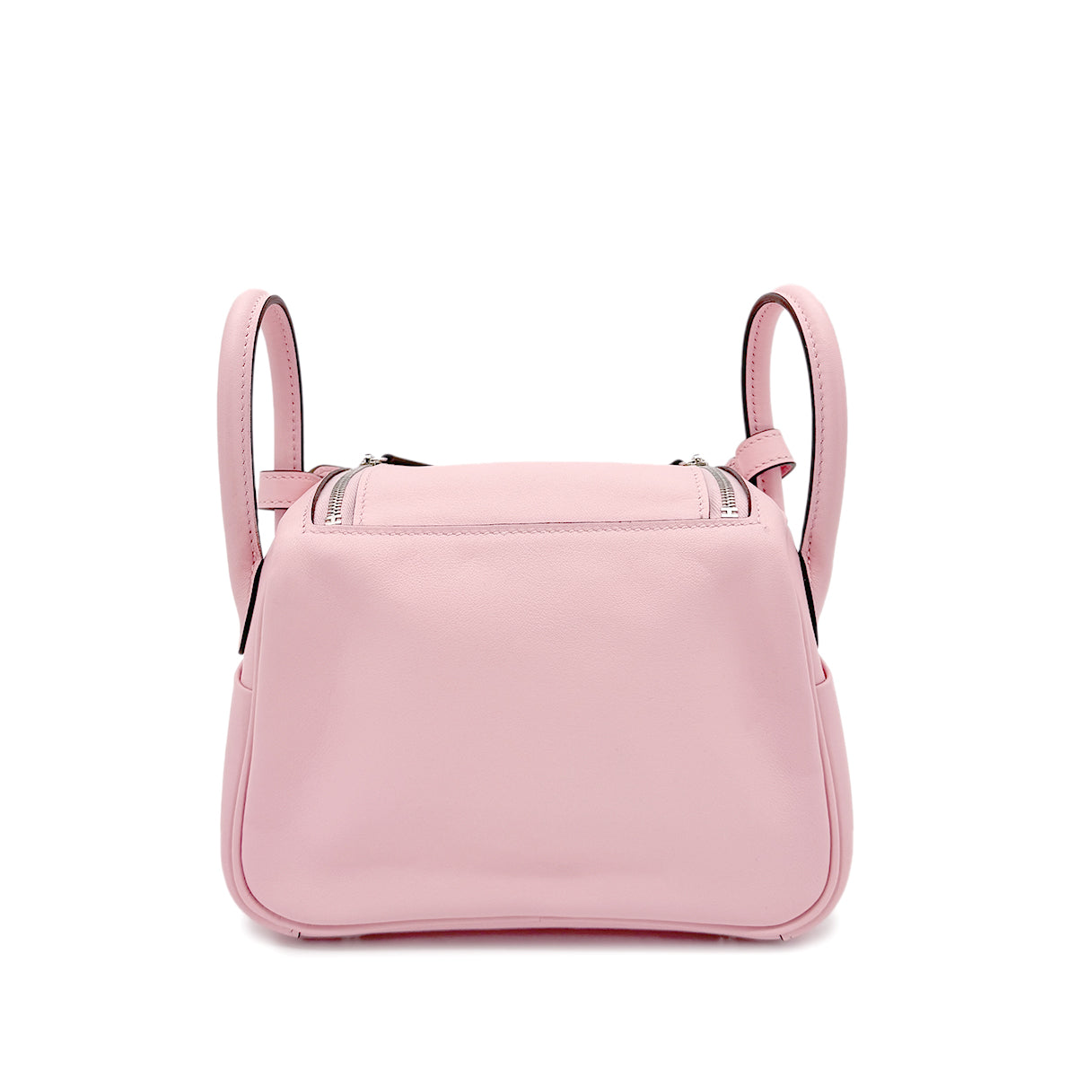 HERMES LINDY MINI ROSE SAKURA VEAU SWIFT SHOULDER BAG W SHW 90267472