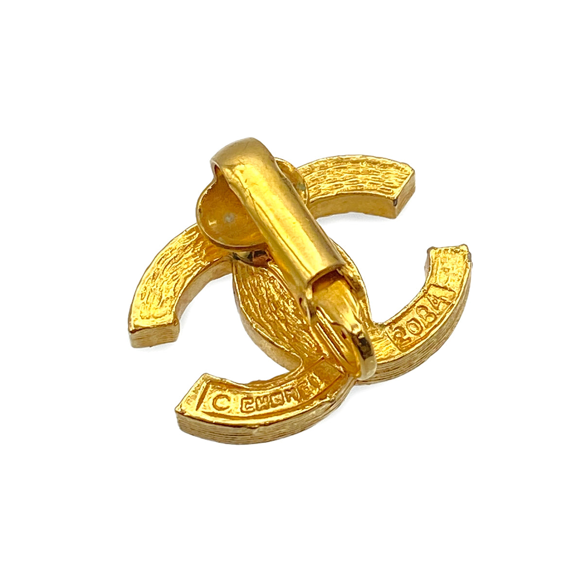 CHANEL VINTAGE EARRINGS RHINESTONE COCOMARK ACCESSORY 90267475