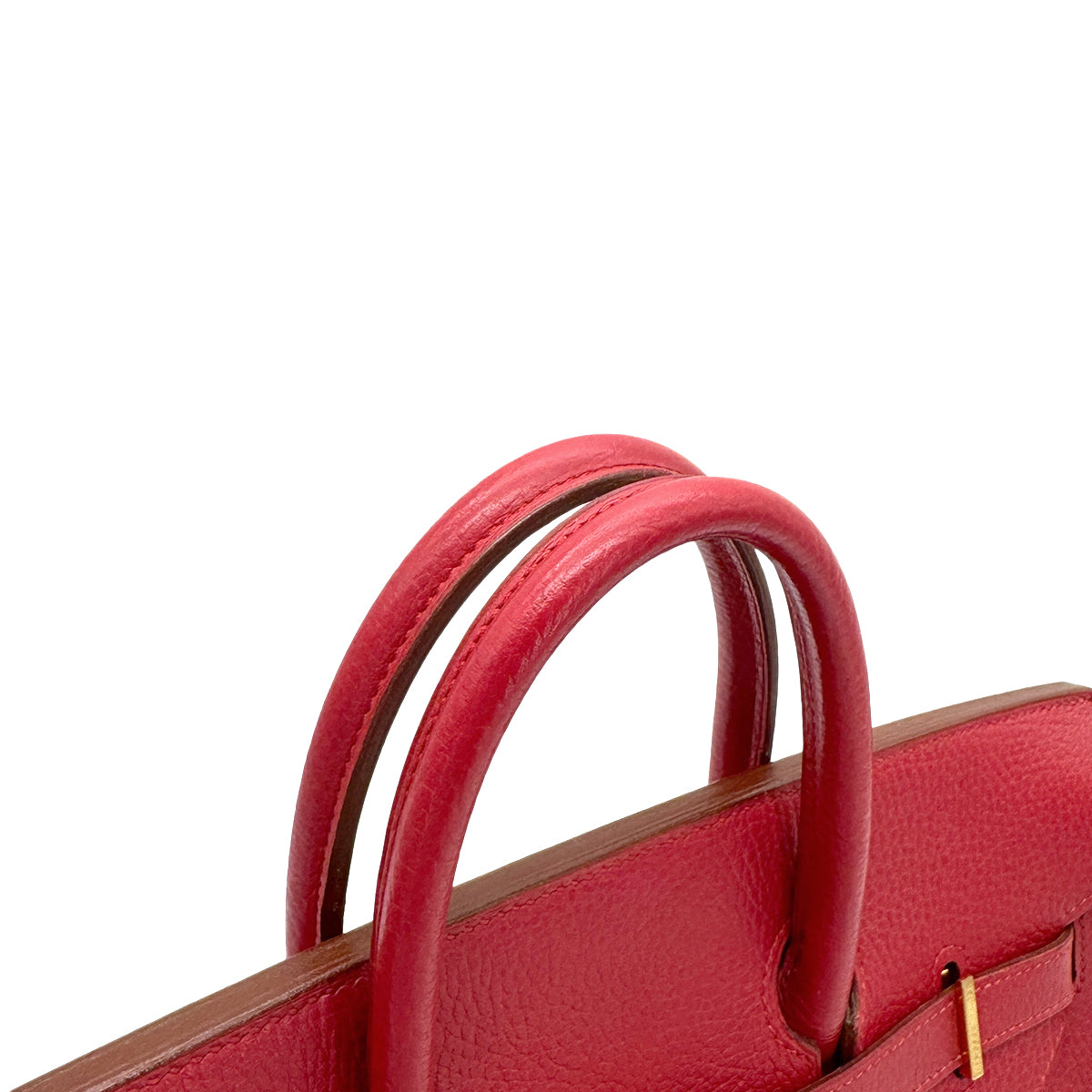 HERMES HAUT A COURROIES 32 ROUGE VIF ARDENNES HAND BAG 〇Y GHW 90267752