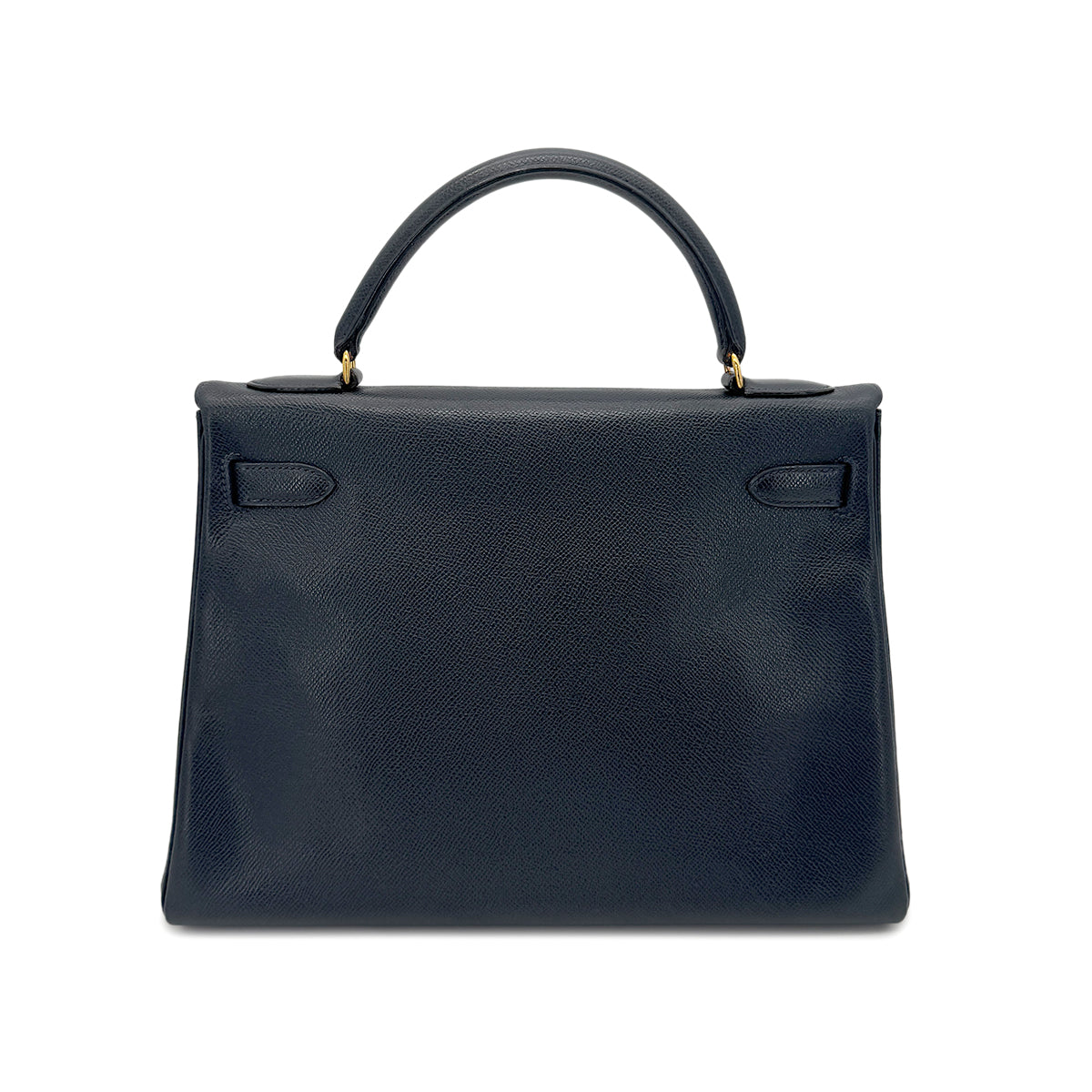 HERMES KELLY 32 RETOURNE BLUE INDIGO COUCHVEL HAND SHOULDER BAG 〇U GHW  90267753