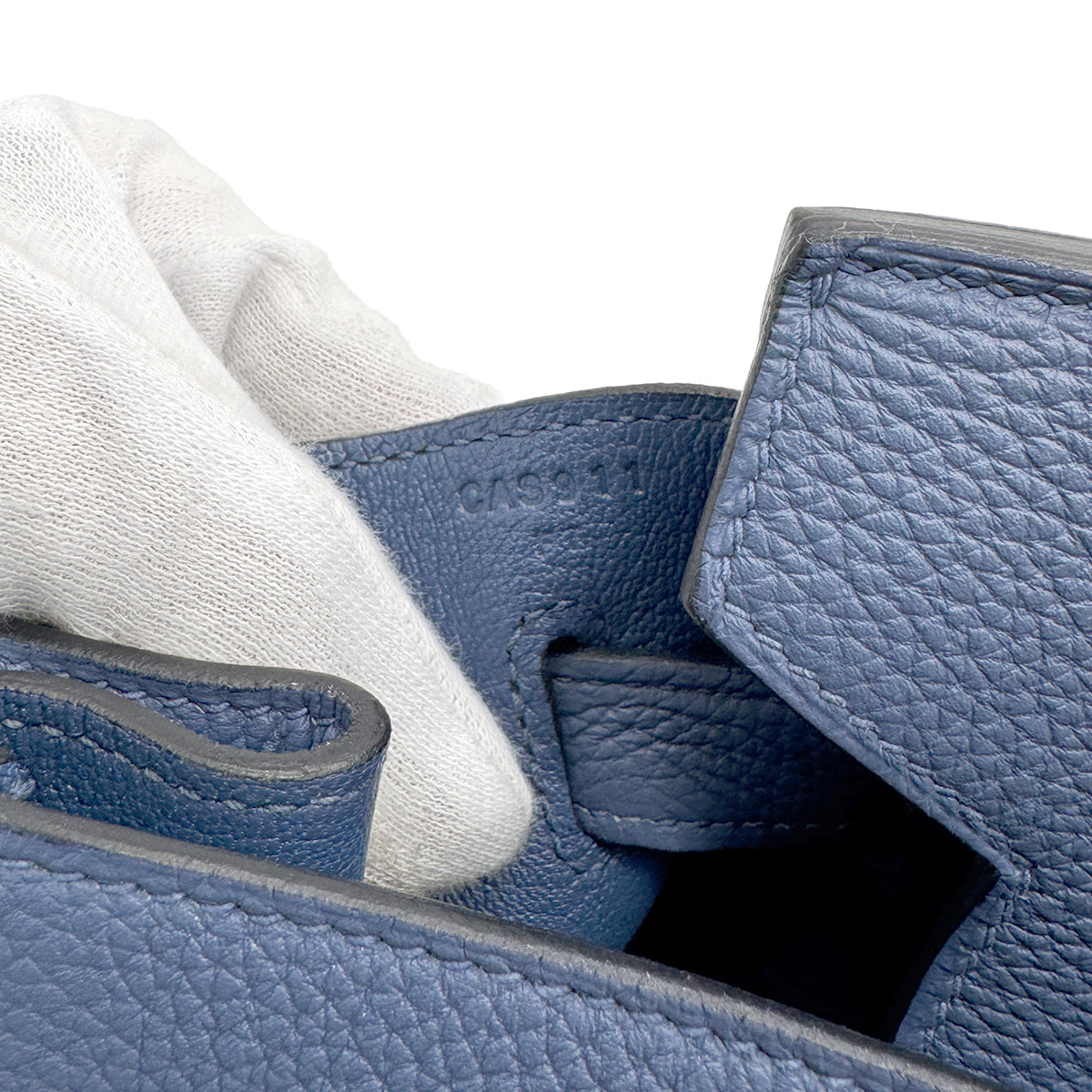 HERMES BIRKIN 40 BLUE BRIGHTON TOGO HAND BAG C SHW 90267756