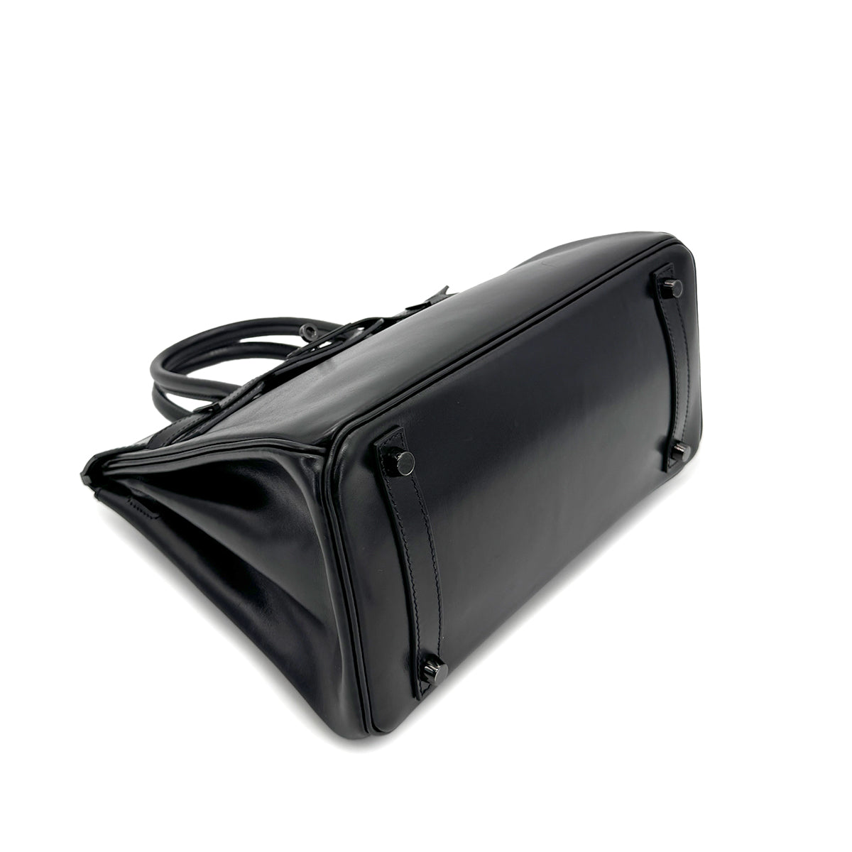 HERMES BIRKIN 30 SO BLACK BOX CALF HAND BAG ▢N 90267761