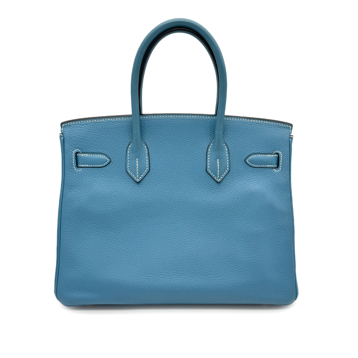 HERMES BIRKIN 30 BLUE JEAN TAURILLON CLEMENCE HAND BAG □J SHW 90267764