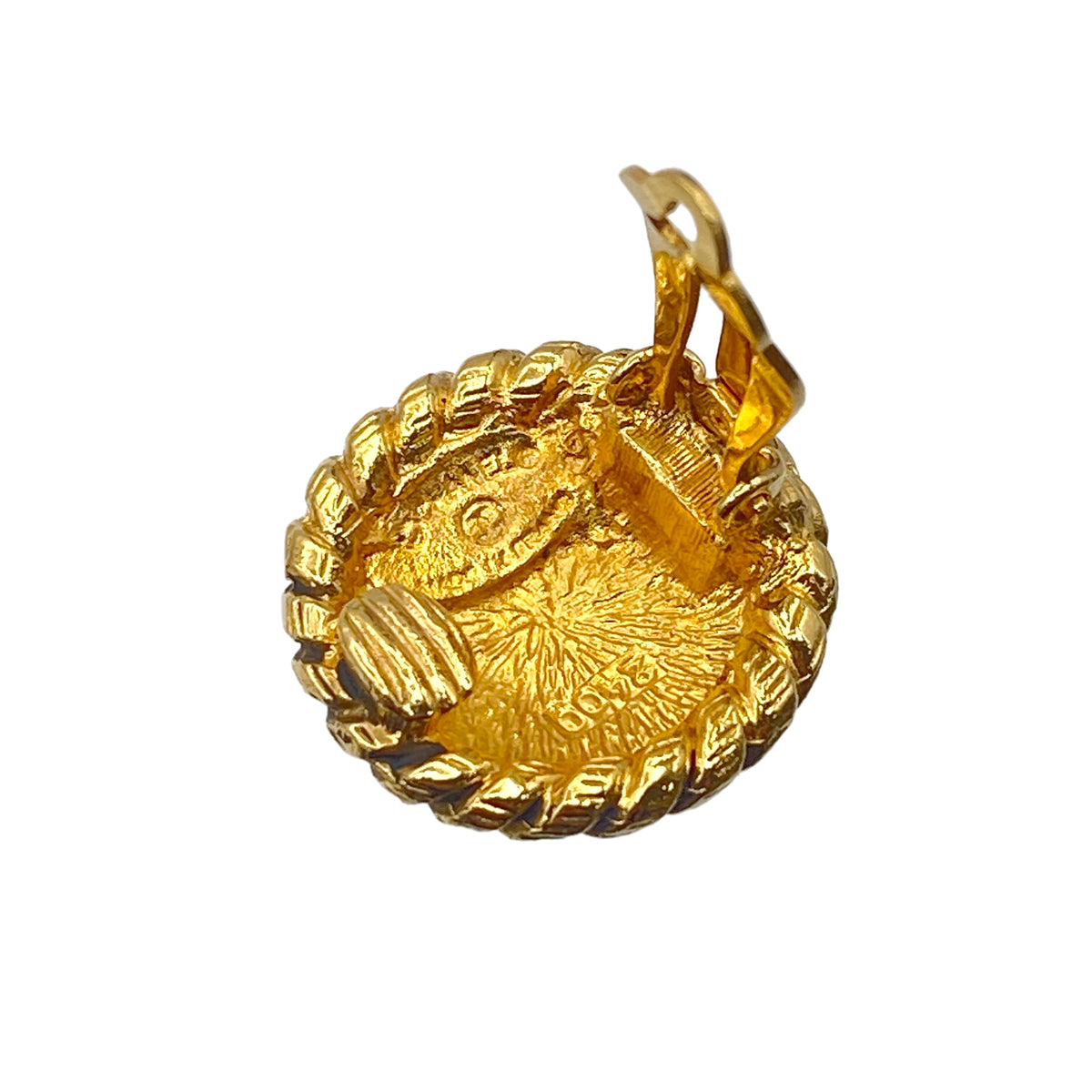 CHANEL VINTAGE EARRINGS COCOMARK ROUND ACCESSORY 90267791