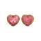CHANEL VINTAGE EARRINGS HEART STONE PINK ACCESSORY 28 90267794 - PURPOSE