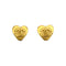 CHANEL VINTAGE EARRINGS HEART COCOMARK ACCESSORY 95P 90267803