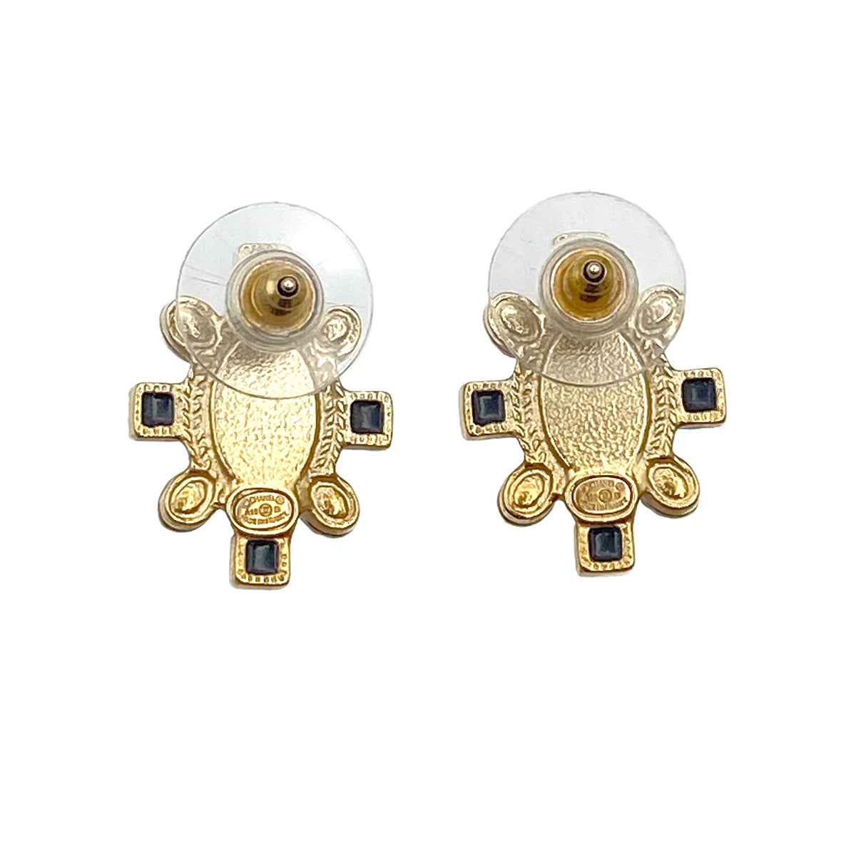 CHANEL EARRINGS COCOMARK FAUX PEARL ACCESSORY A19B 90267805