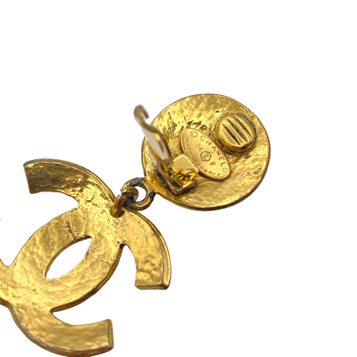 CHANEL VINTAGE EARRINGS COCOMARK SWING ACCESSORY 94P 90267806