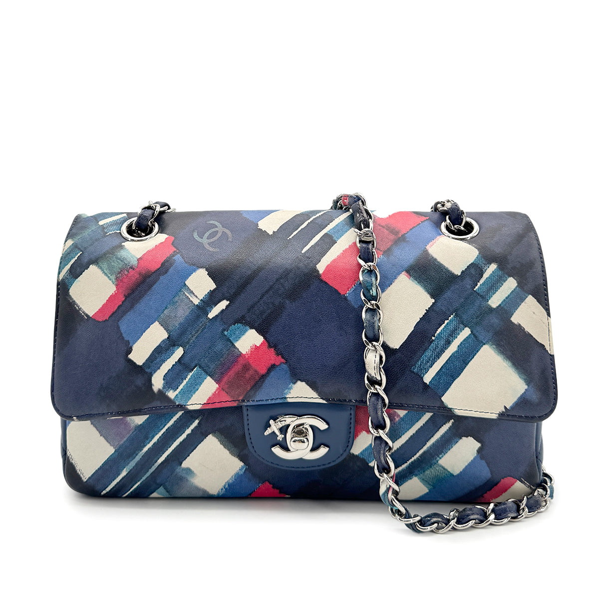 CHANEL CLASSIC FLAP MEDIUM AIRLINE SHOULDER BAG LAMB SKIN 90268062
