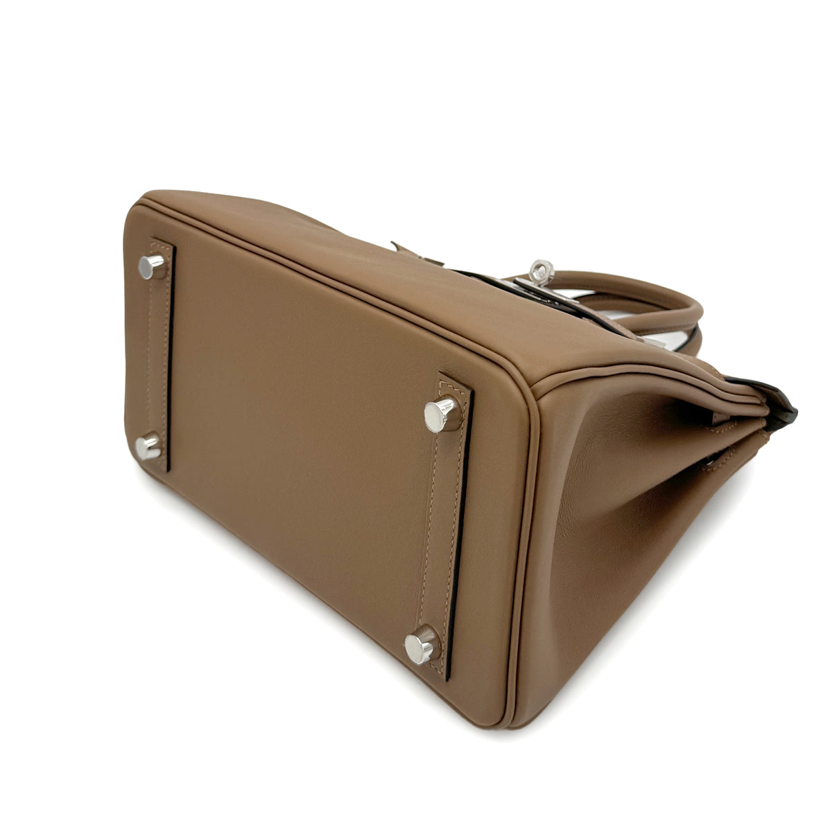 HERMES BIRKIN 25 VERSO ALEZAN BEIGE MARFA SWIFT HAND BAG W SHW 90268064