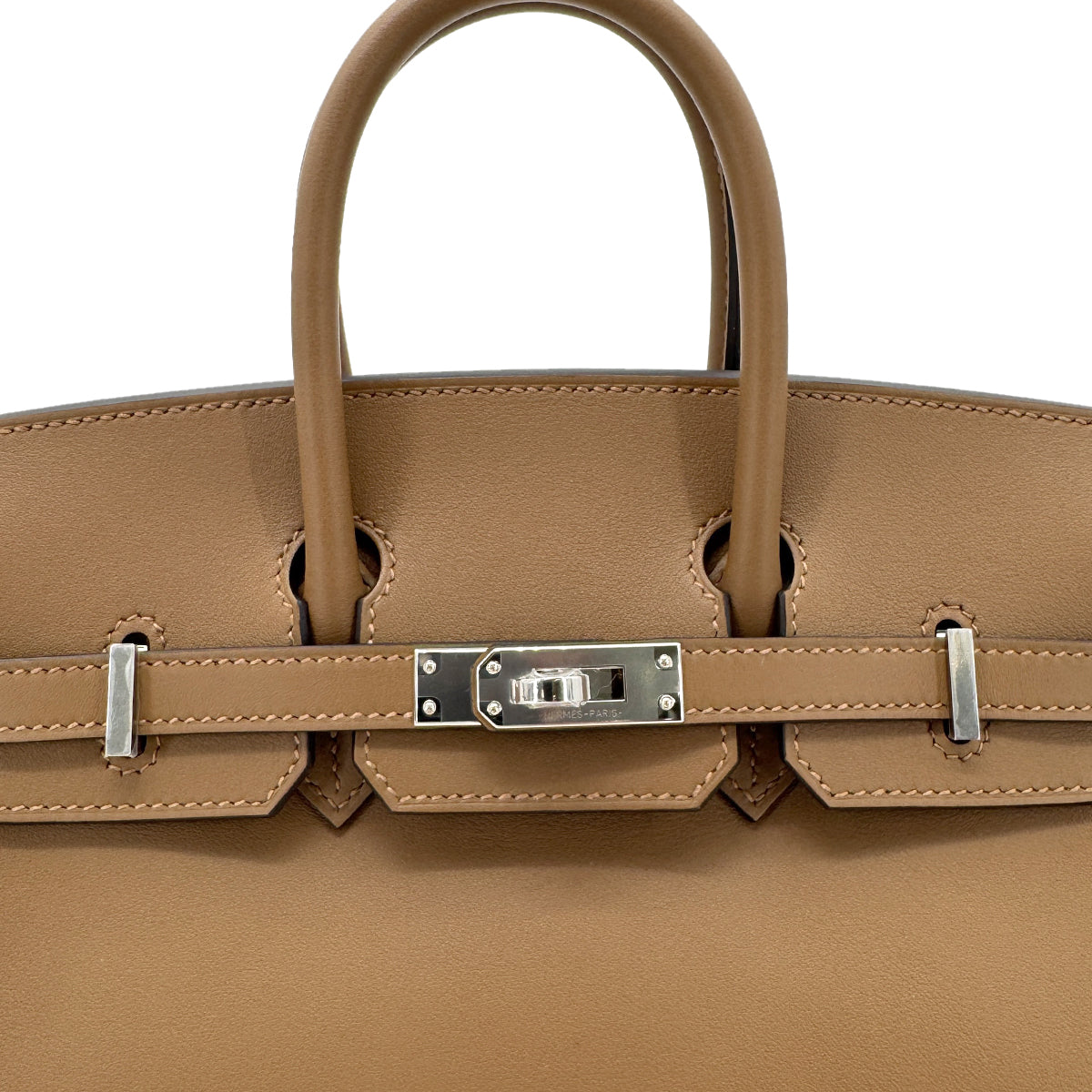 HERMES BIRKIN 25 VERSO ALEZAN BEIGE MARFA SWIFT HAND BAG W SHW 90268064