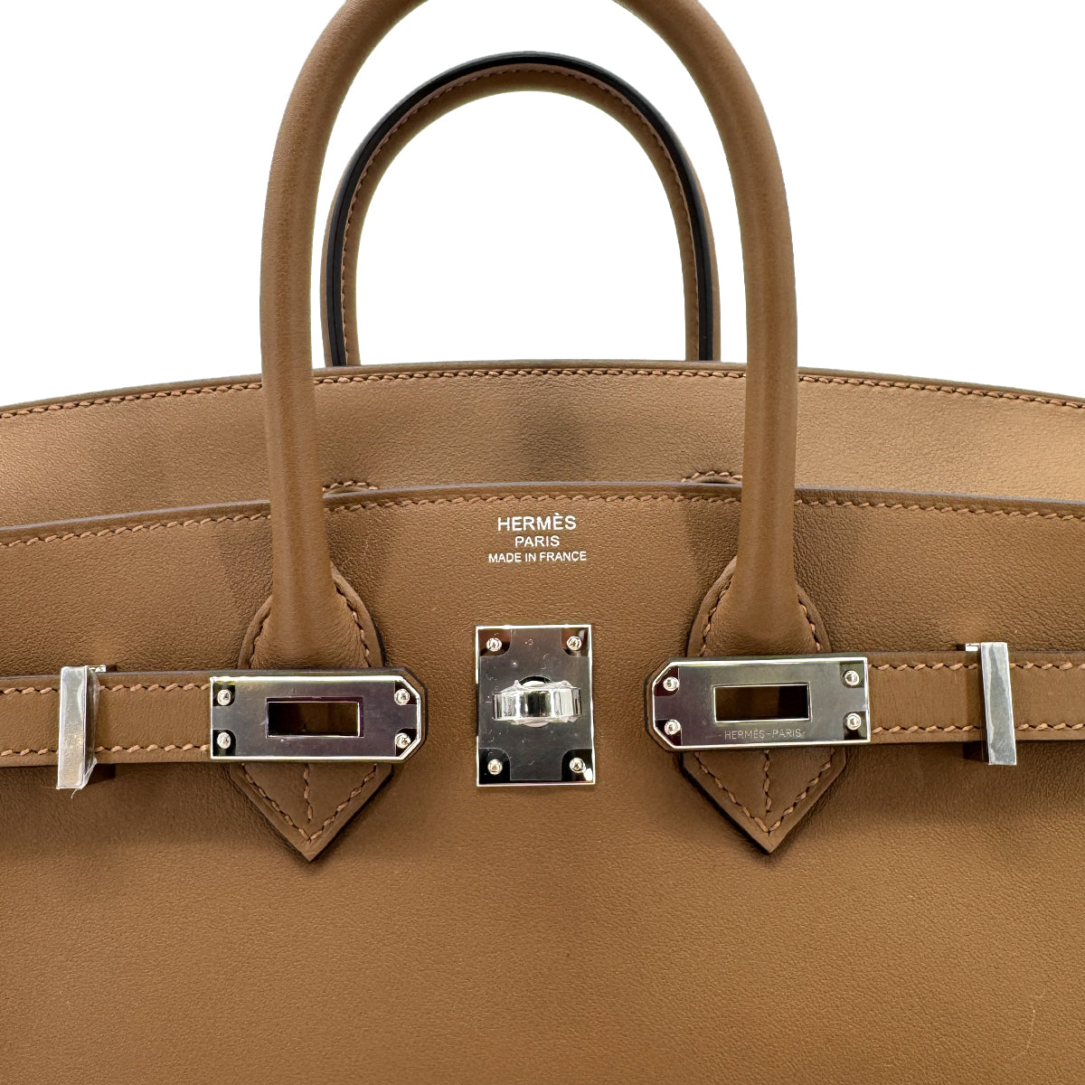 HERMES BIRKIN 25 VERSO ALEZAN BEIGE MARFA SWIFT HAND BAG W SHW 90268064