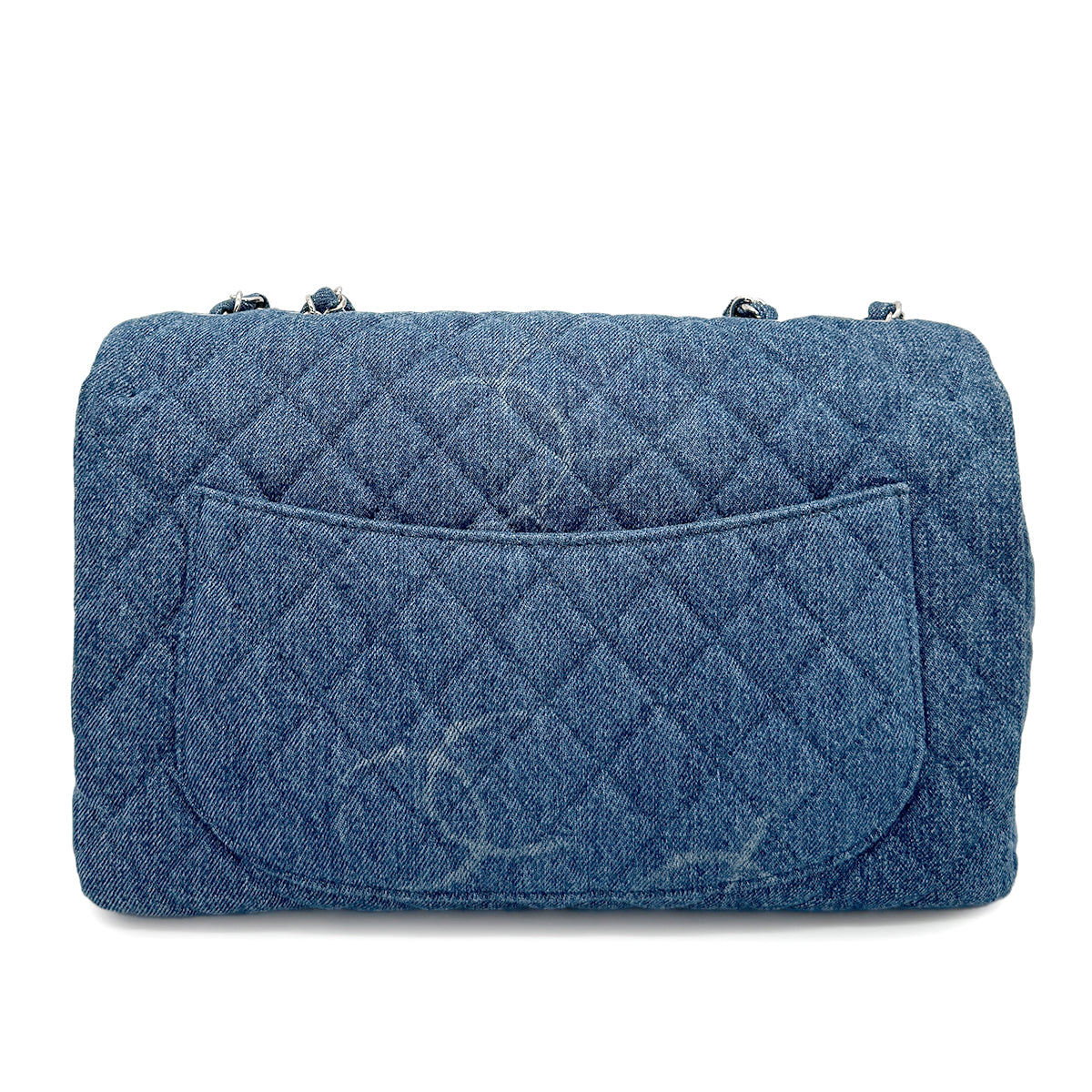 CHANEL MATELASSE CHAIN SHOULDER BAG BLUE DENIM 90268077