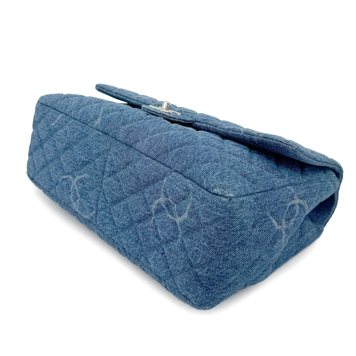 CHANEL MATELASSE CHAIN SHOULDER BAG BLUE DENIM 90268077