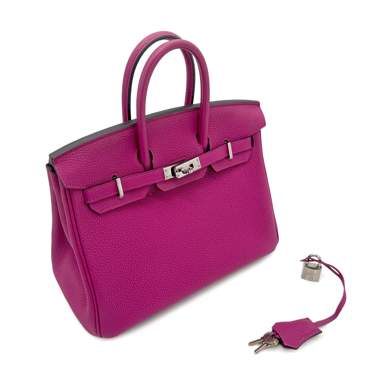 HERMES BIRKIN 25 ROSE PURPLE TOGO HAND BAG A SHW 90268078