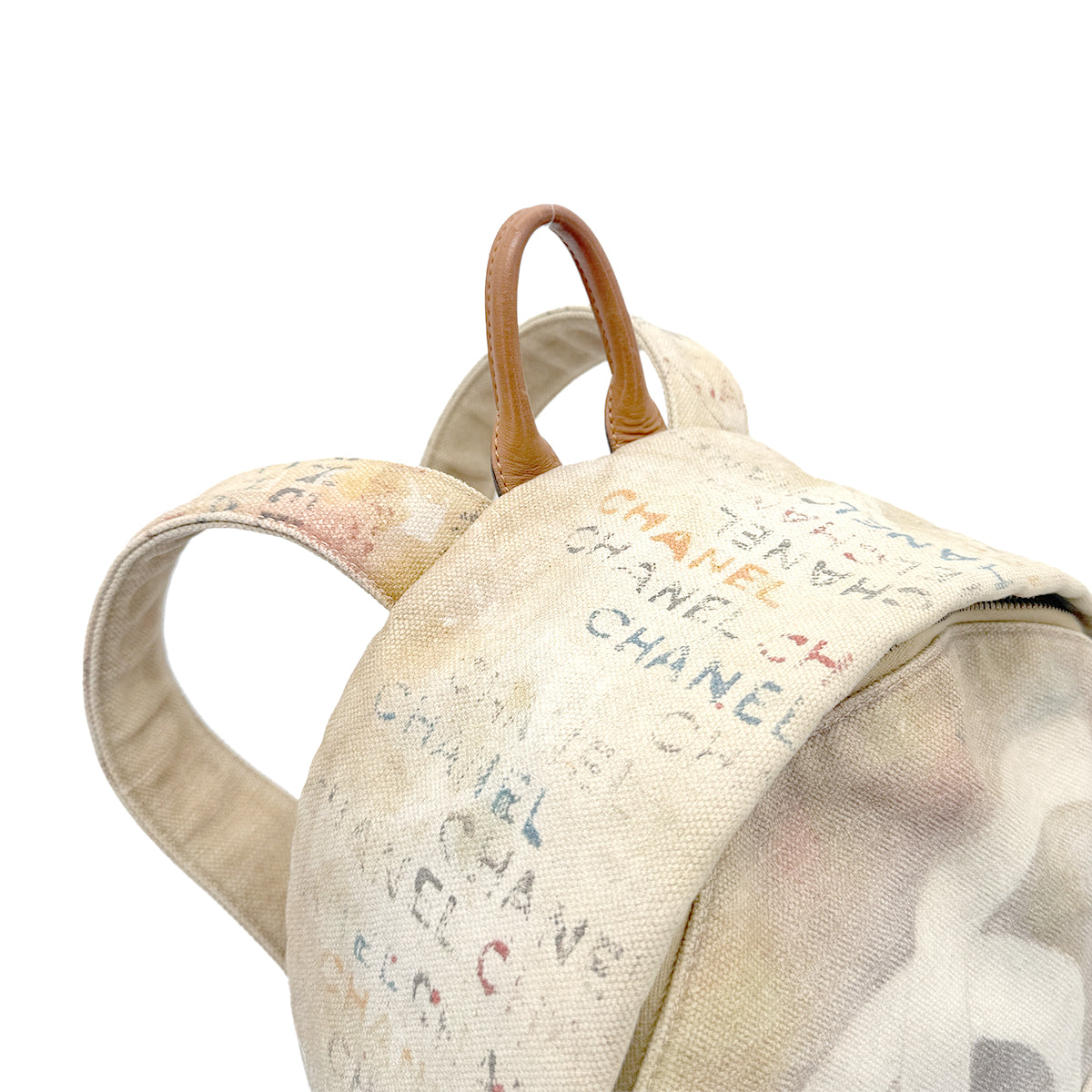 CHANEL ACT2 COLLECTION GRAFFITI PAINT CHAIN BACKPACK MULTI COLOR CANVAS 90268087