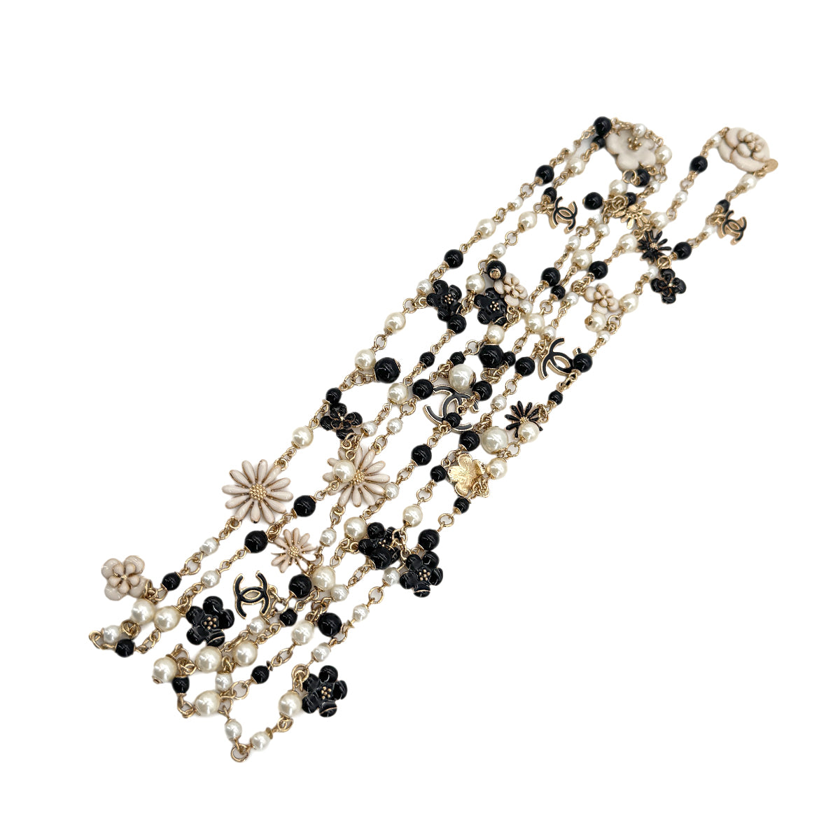 CHANEL NECKLACE COCOMARK FAUX PEARL ACCESSORY 10A 90268089